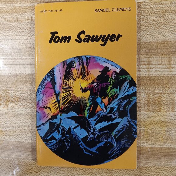 Tom Sawyer Mark Twain Samuel  Clemens 1984 B&W Pocket Classics Comic PB Vintage - Picture 1 of 6